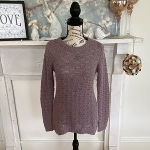 Purple knit sweater